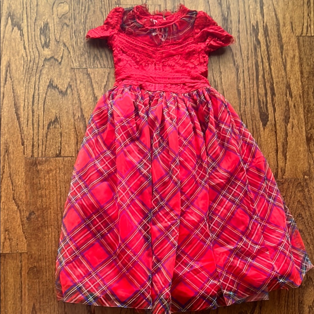 Trish Scully Red Plaid Dress Xmas 🎄